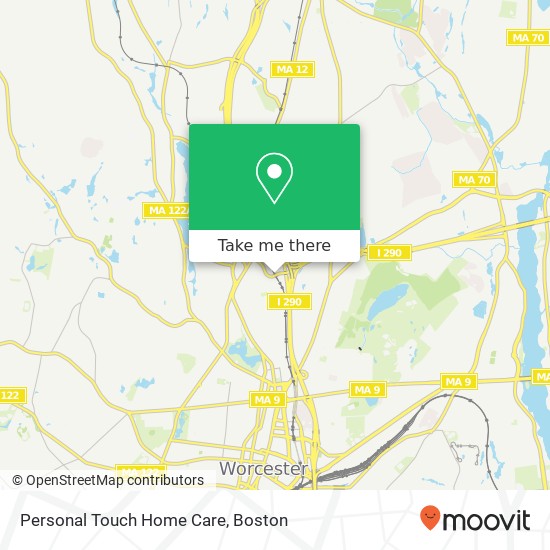 Personal Touch Home Care map