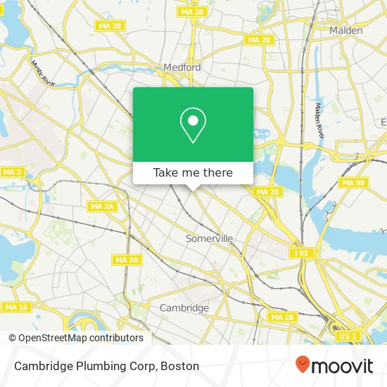 Cambridge Plumbing Corp map