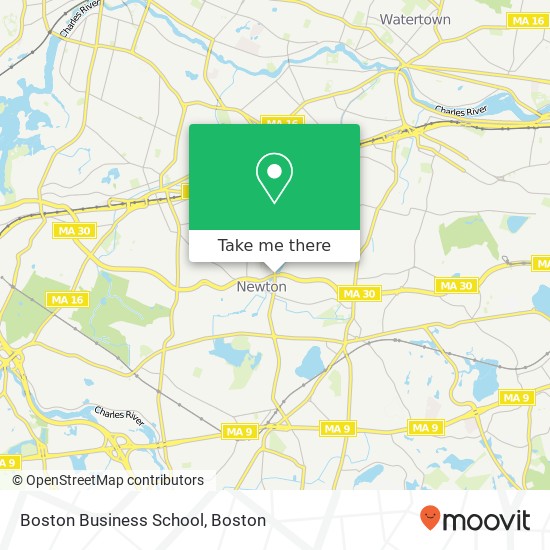 Mapa de Boston Business School