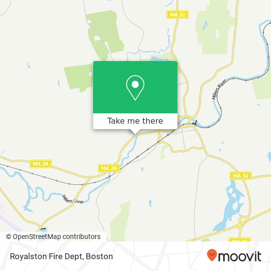 Royalston Fire Dept map