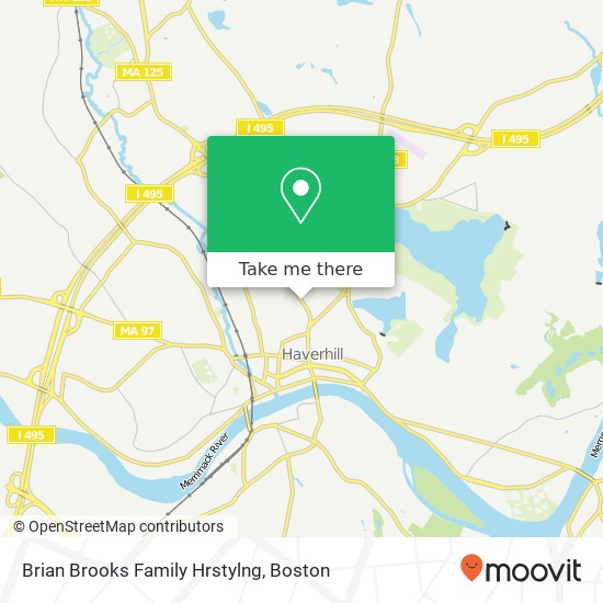 Brian Brooks Family Hrstylng map