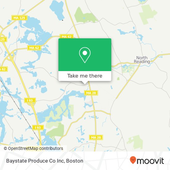 Baystate Produce Co Inc map