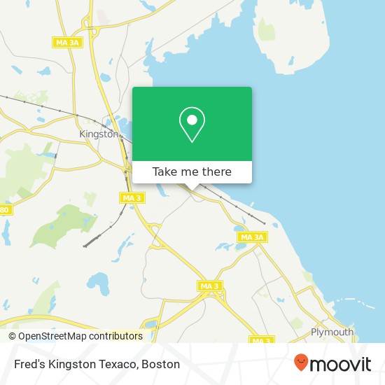 Fred's Kingston Texaco map