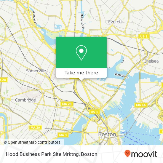 Mapa de Hood Business Park Site Mrktng