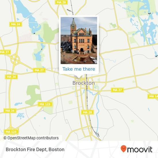 Brockton Fire Dept map