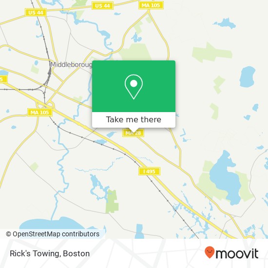 Rick's Towing map