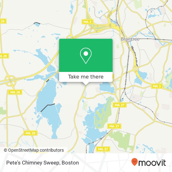 Mapa de Pete's Chimney Sweep