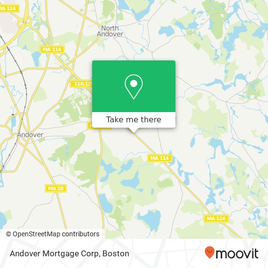 Mapa de Andover Mortgage Corp