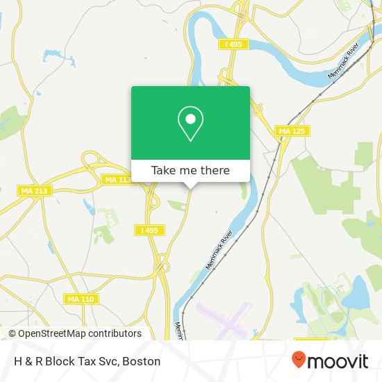 H & R Block Tax Svc map