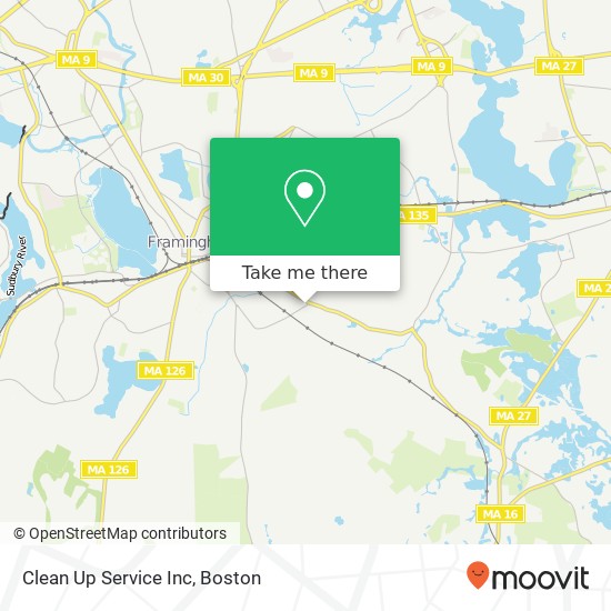 Clean Up Service Inc map