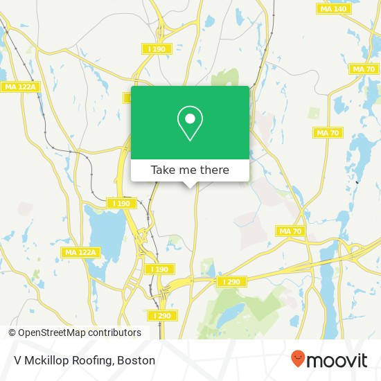 V Mckillop Roofing map