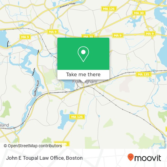 Mapa de John E Toupal Law Office