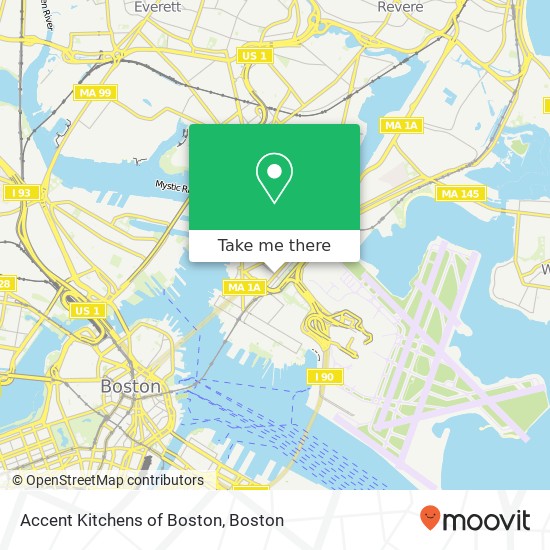 Mapa de Accent Kitchens of Boston