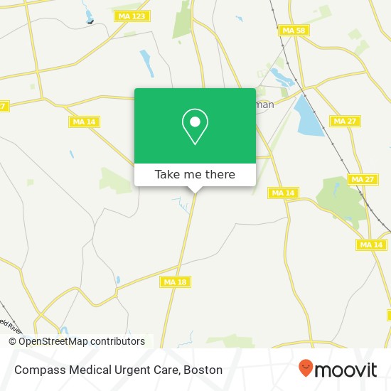 Compass Medical Urgent Care map