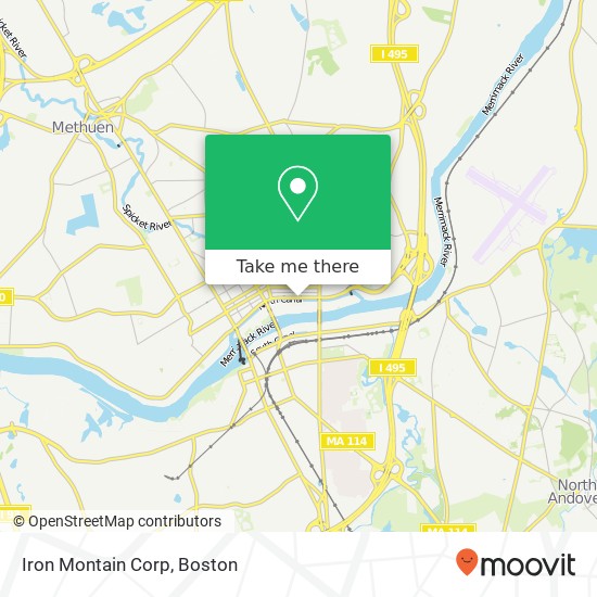 Mapa de Iron Montain Corp