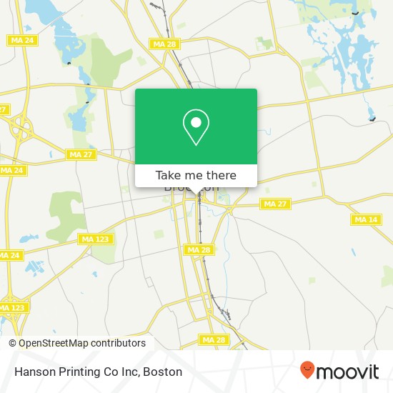 Hanson Printing Co Inc map