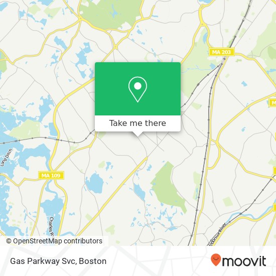 Gas Parkway Svc map