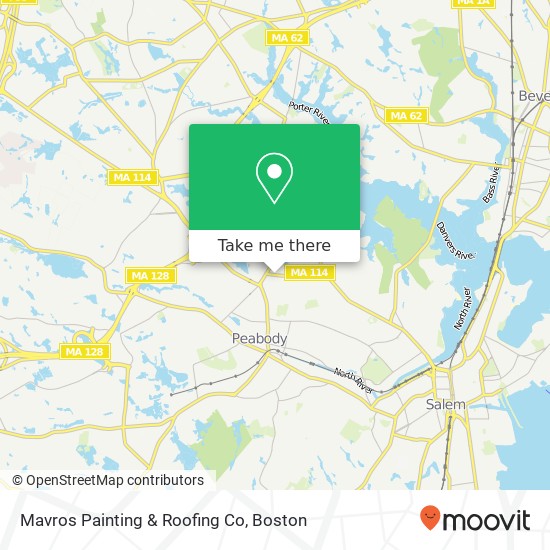 Mapa de Mavros Painting & Roofing Co
