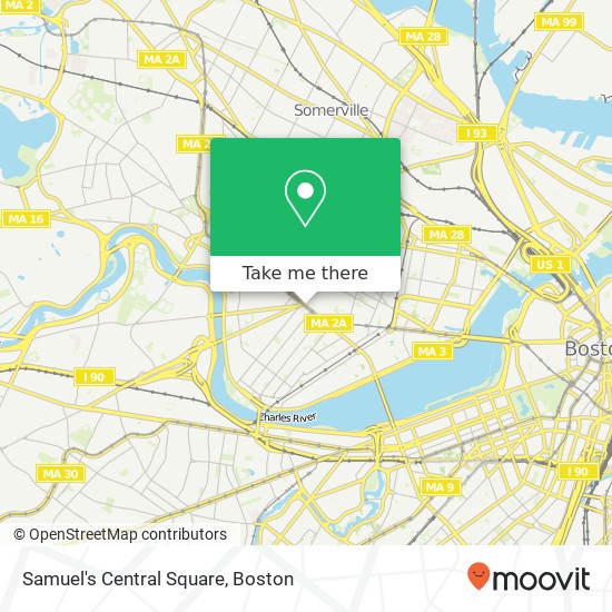 Mapa de Samuel's Central Square