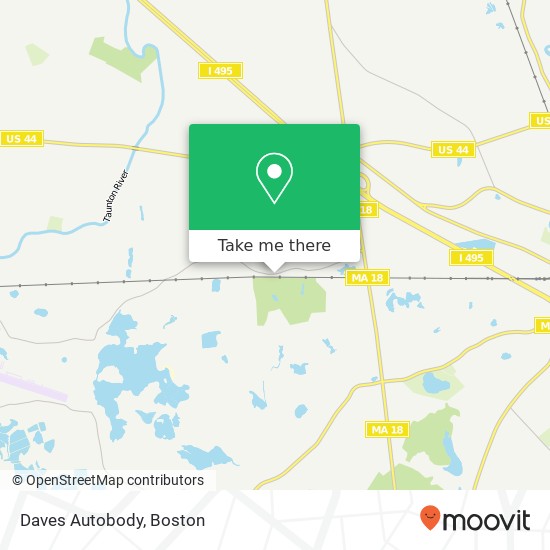 Mapa de Daves Autobody