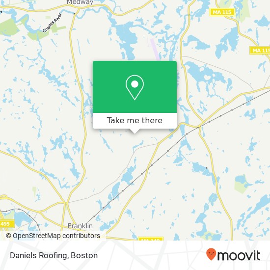 Mapa de Daniels Roofing