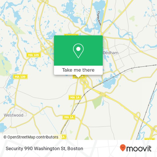 Mapa de Security 990 Washington St