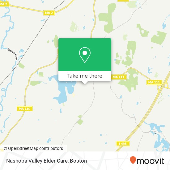 Nashoba Valley Elder Care map