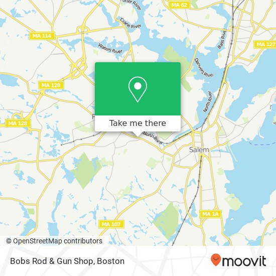 Mapa de Bobs Rod & Gun Shop