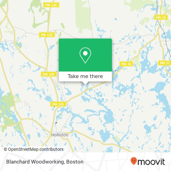 Blanchard Woodworking map