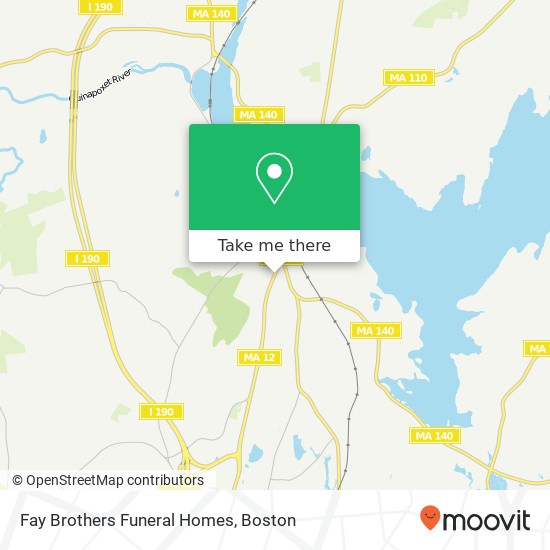 Fay Brothers Funeral Homes map