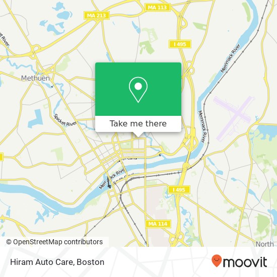 Hiram Auto Care map