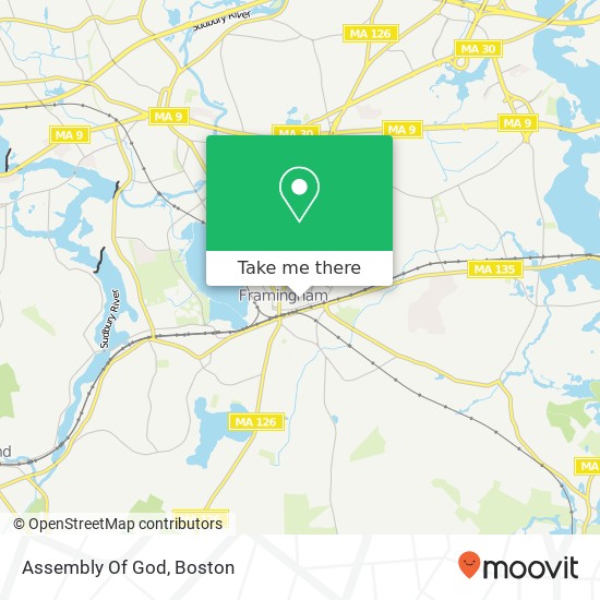 Assembly Of God map