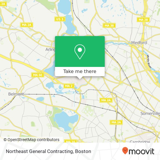 Northeast General Contracting map