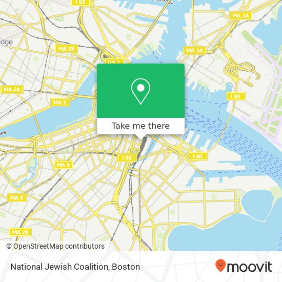 National Jewish Coalition map