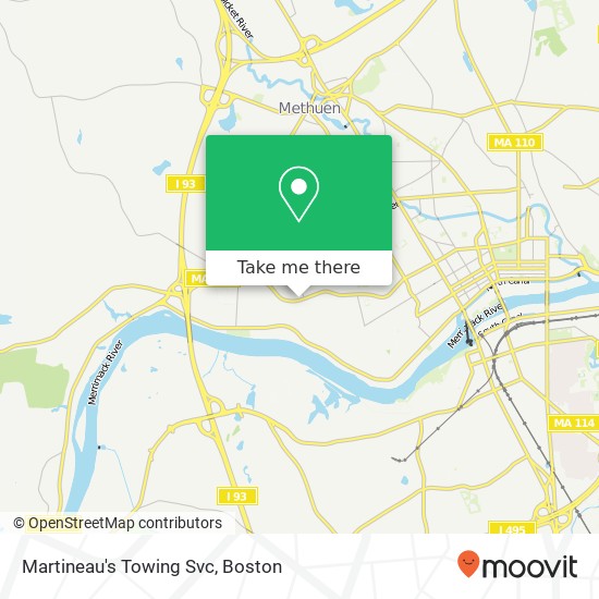 Mapa de Martineau's Towing Svc