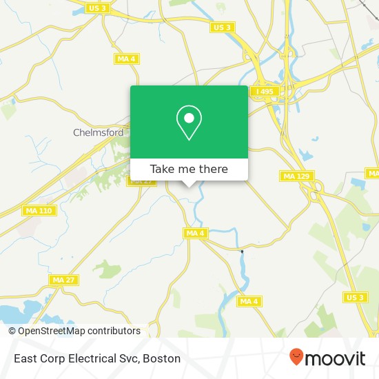 East Corp Electrical Svc map