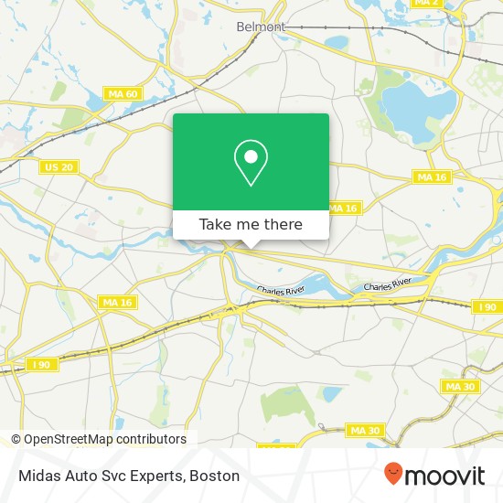 Midas Auto Svc Experts map