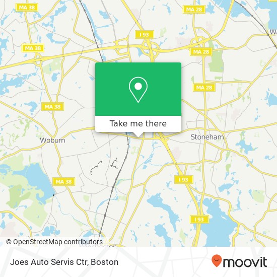 Joes Auto Servis Ctr map