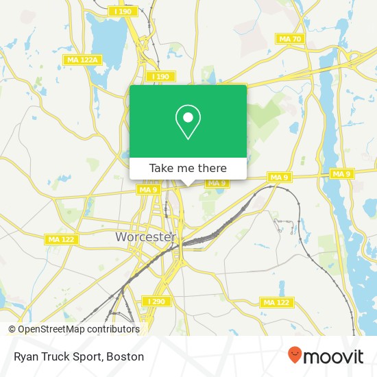 Ryan Truck Sport map