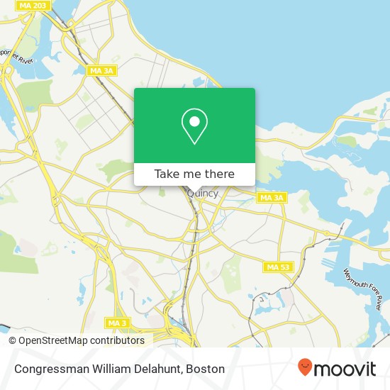 Mapa de Congressman William Delahunt
