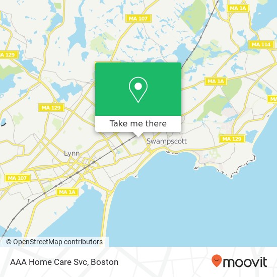 AAA Home Care Svc map