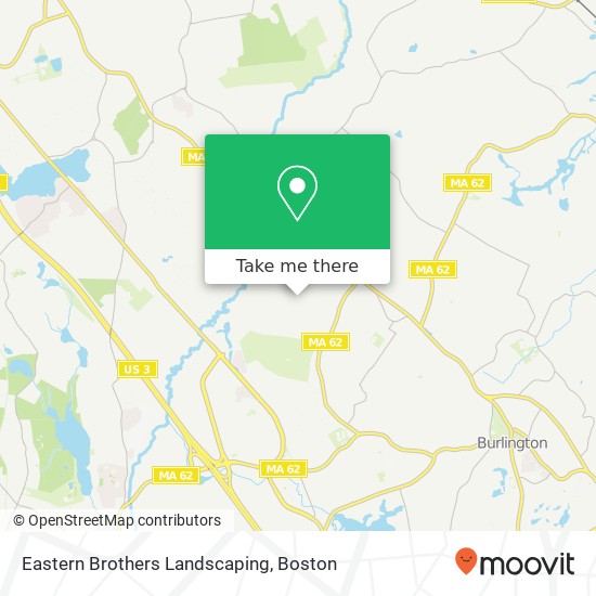 Eastern Brothers Landscaping map