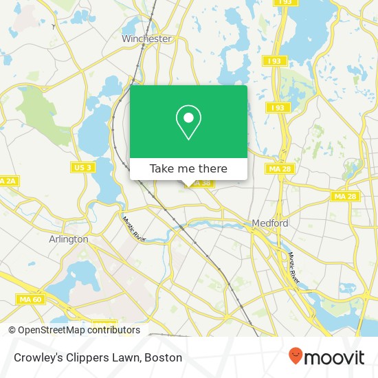 Mapa de Crowley's Clippers Lawn