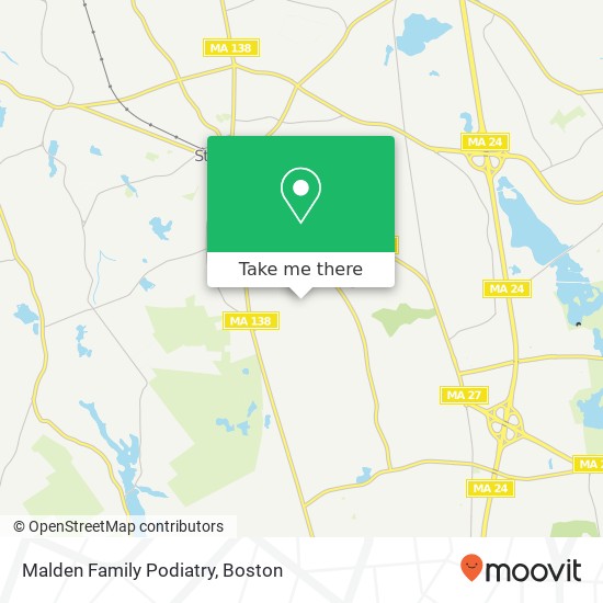 Malden Family Podiatry map