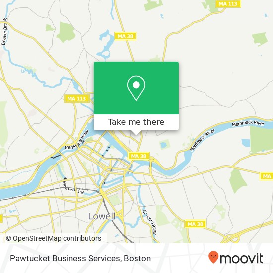 Pawtucket Business Services map