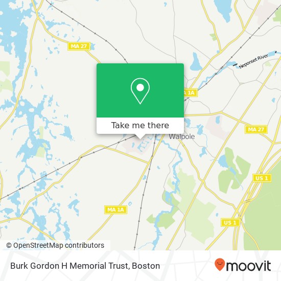 Mapa de Burk Gordon H Memorial Trust