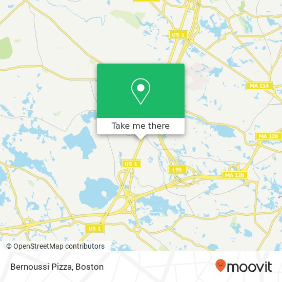 Bernoussi Pizza map