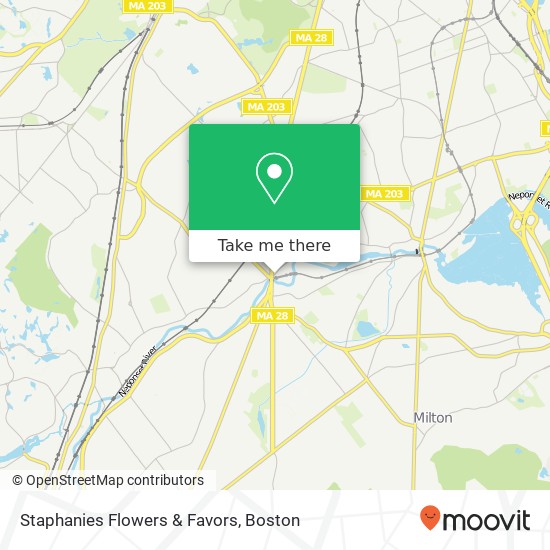 Staphanies Flowers & Favors map