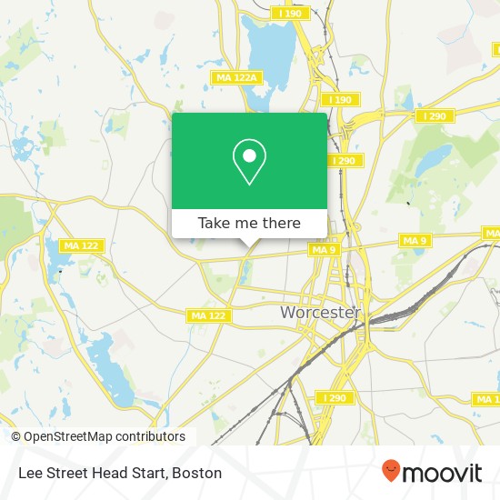 Lee Street Head Start map