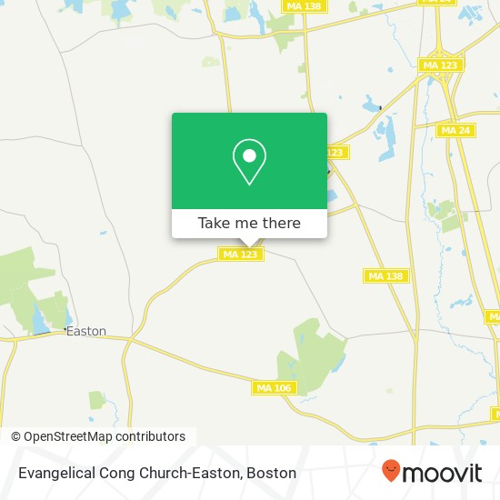 Mapa de Evangelical Cong Church-Easton